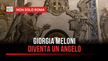 Un angelo con il volto di Giorgia Meloni, scoppia il caso nella Basilica di San Lorenzo in Lucina