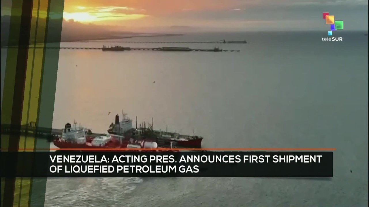 FTS 8:30 02-02: Venezuela: Acting pres. announces first shipment of liquefied petroleum gas