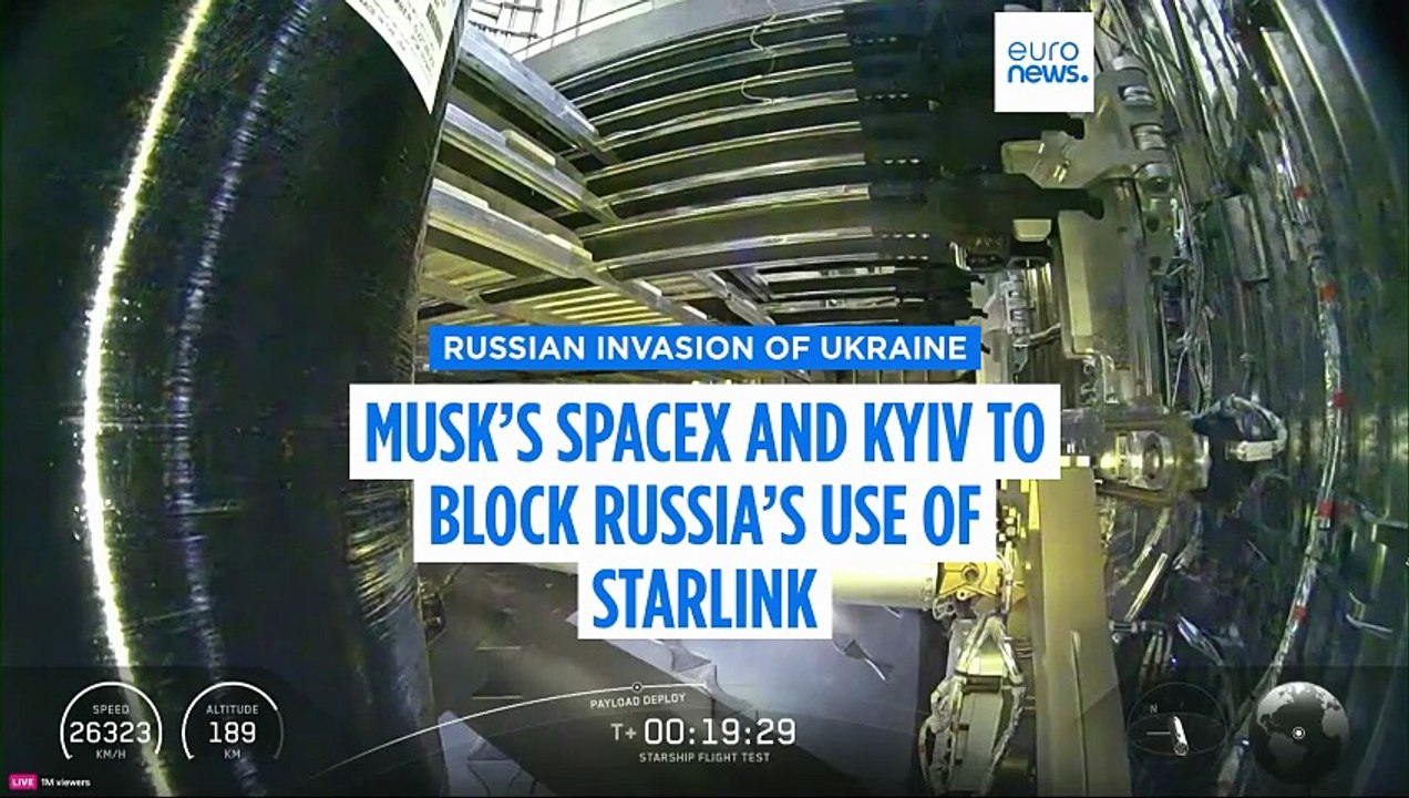 Musk’s SpaceX and Ukraine’s defence ministry to block Russia’s use of Starlink