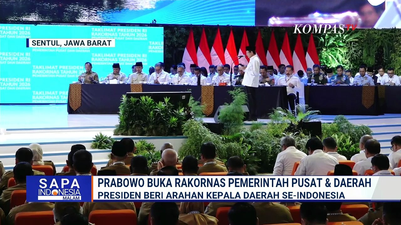 Presiden Prabowo di Rakornas 2026: Pakar Gedung Putih Pelajari Program MBG | SAPA MALAM