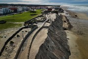 Biscarrosse : les images saisissantes de la promenade effondrée