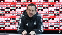 Rueda de prensa de ALBERTO GONZÁLEZ antes del ALBACETE vs BARÇA de COPA DEL REY