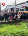 Otogar'da metro raydan çıktı; yolcular tahliye edildi
