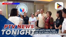Two separate impeachment complaints were filed before the lower house vs. VP Sara Duterte