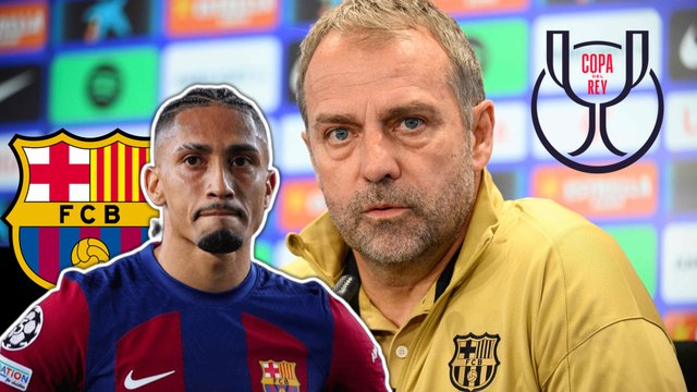 Raphinha es baja por lesión y Hansi Flick declara que no le va bien la situación al Barcelona para la Copa del Rey