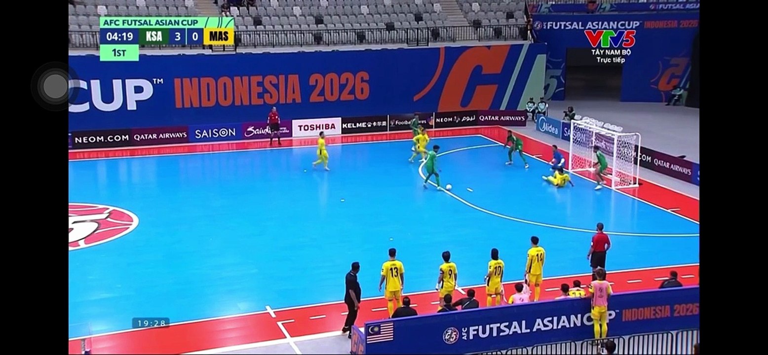 Highlight VTV5 Tây Nam Bộ | Futsal Ả Rập Xê Út 6-1 Futsal Malaysia | Bảng D - VCK Futsal Châu Á năm 2026