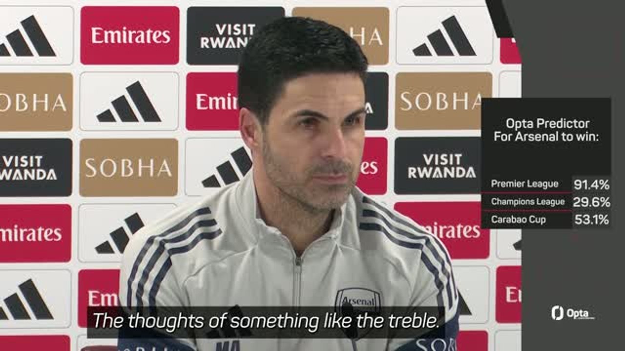 'No need to talk treble chances' - Arteta