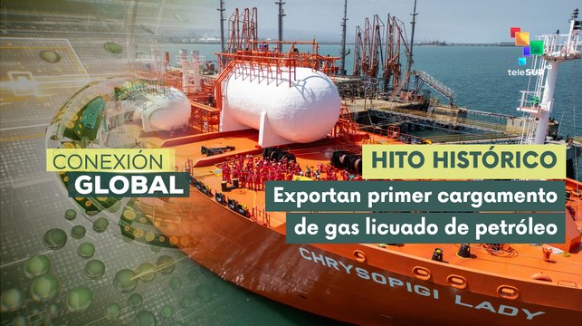Pdta. (E) Delcy Rodríguez anuncia exportación de la primera molécula de gas