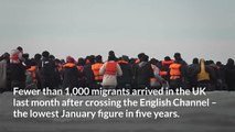 Lowest number of January Channel crossings by migrants for five years