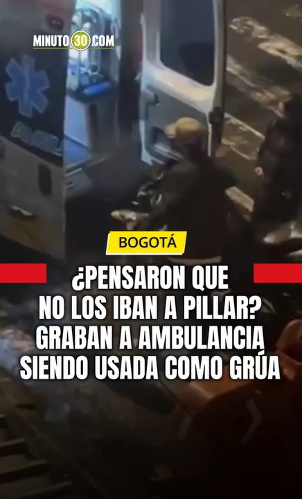 Los vecinos de Barrios Unidos en Bogotá denunciaron el uso inapropiado de una ambulancia que fue captada transportando una motocicleta en lugar de pacientes.