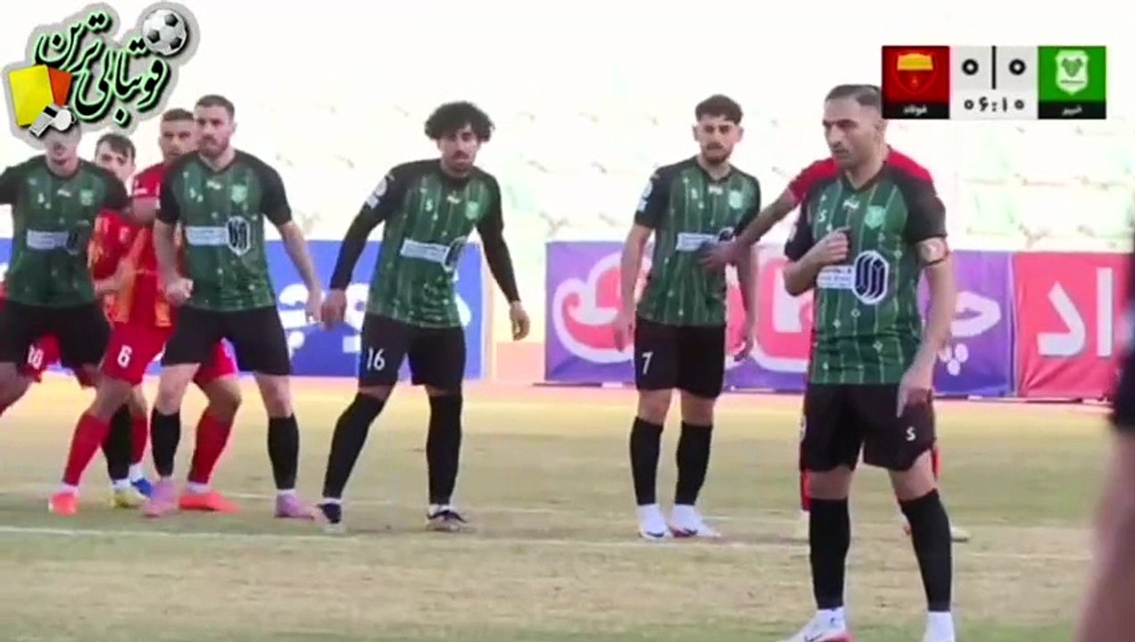 خلاصه بازی خیبر و فولاد