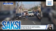 2 motoristang nagsuntukan sa Cainta, Rizal, pinagpapaliwanag ng LTO | Saksi