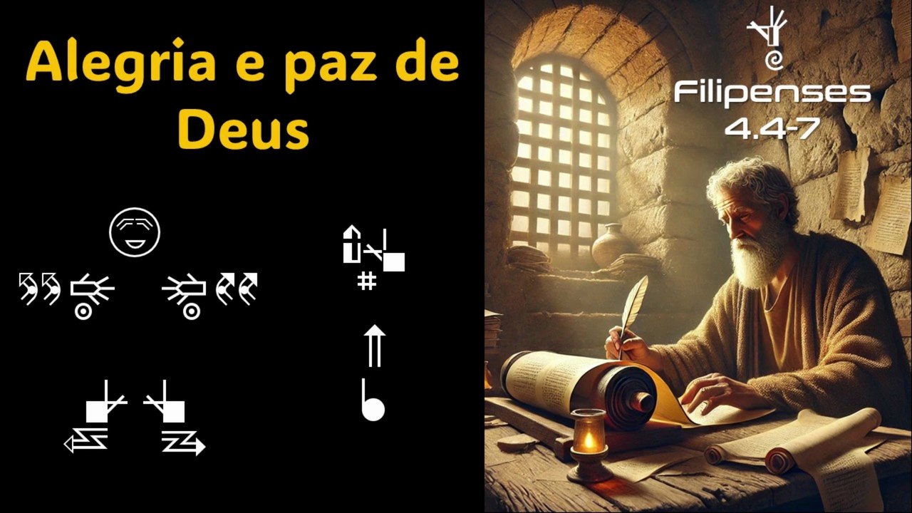 Alegria e paz de Deus. Filipenses 4:4-7
