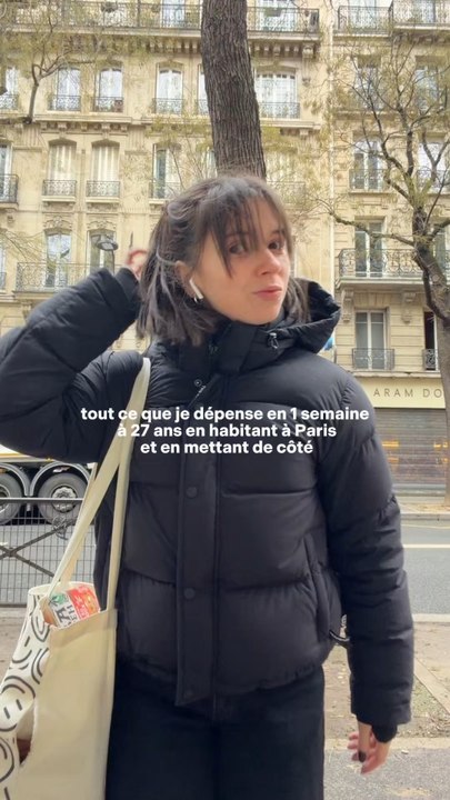 Tout ce que je dépense en une semaine