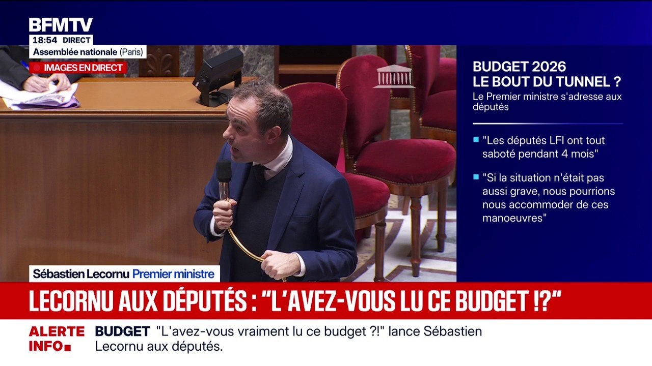 "Il est temps, désormais, de passer à autre chose et que la France ait enfin un budget", assure Sébastien Lecornu