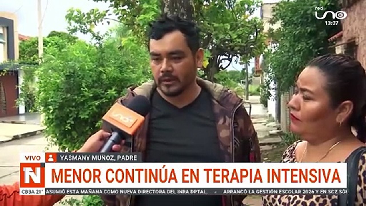 MENOR CONTINÚA EN TERAPIA INTENSIVA