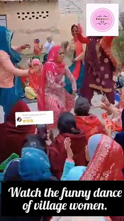 Watch the funny dance of village women.