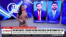 AGORA: “Ministros respondem por escolhas”, diz Edson Fachin na abertura do STF | TEMPO REAL