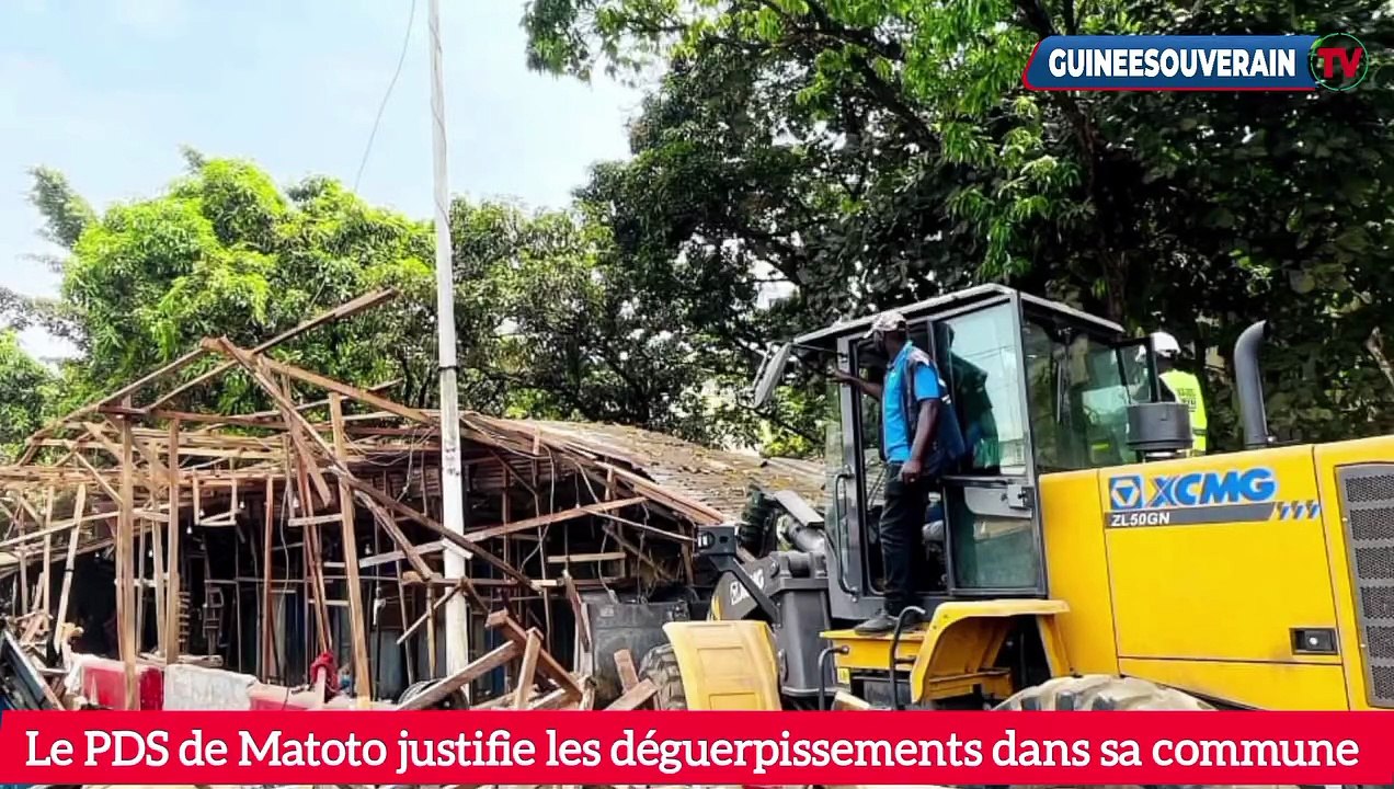 Déguerpissement en cours dans le grand Conakry