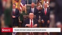 Trump Epstein'i soran gazeteciyi salondan çıkarttı