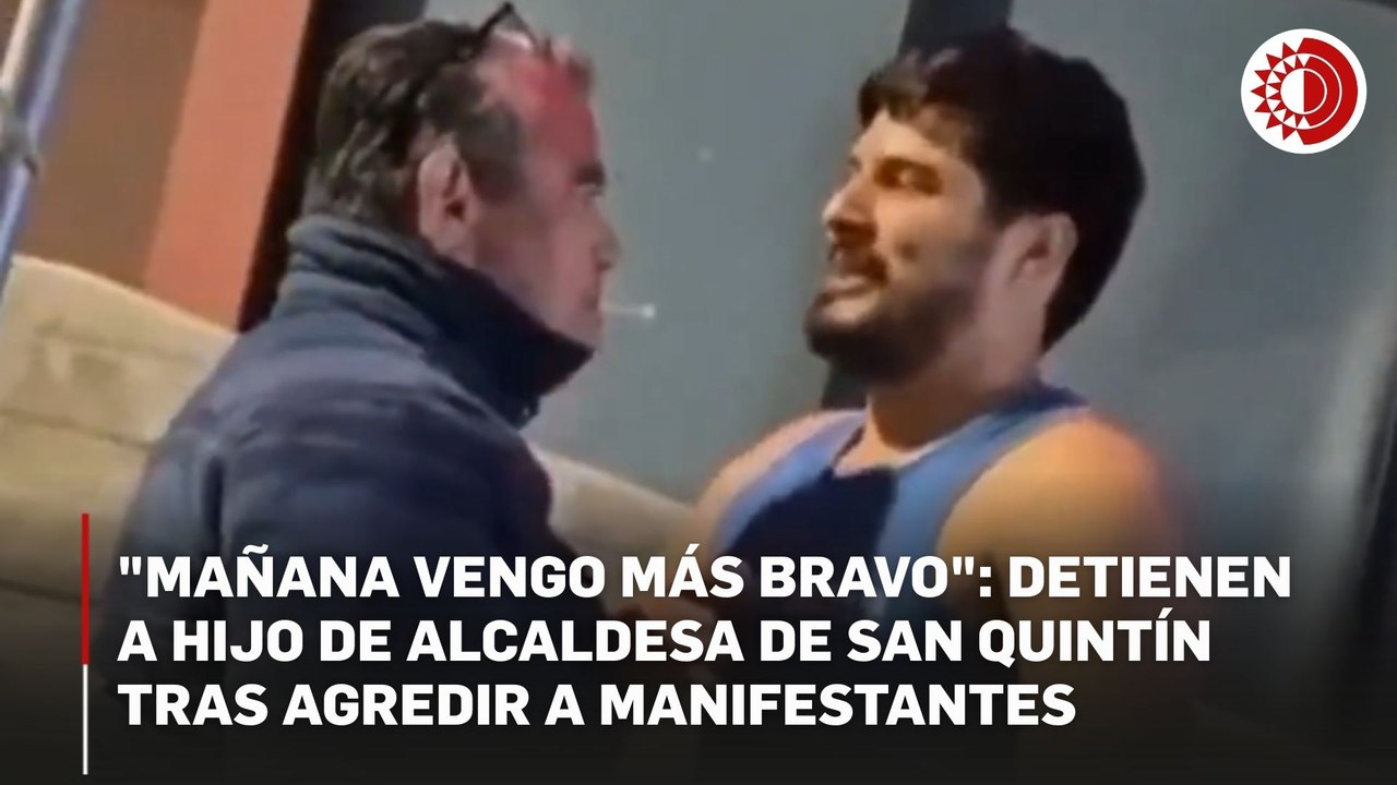 Detienen a hijo de alcaldesa de San Quintín por amedrentar a manifestantes; estaba en aparente estado etílico