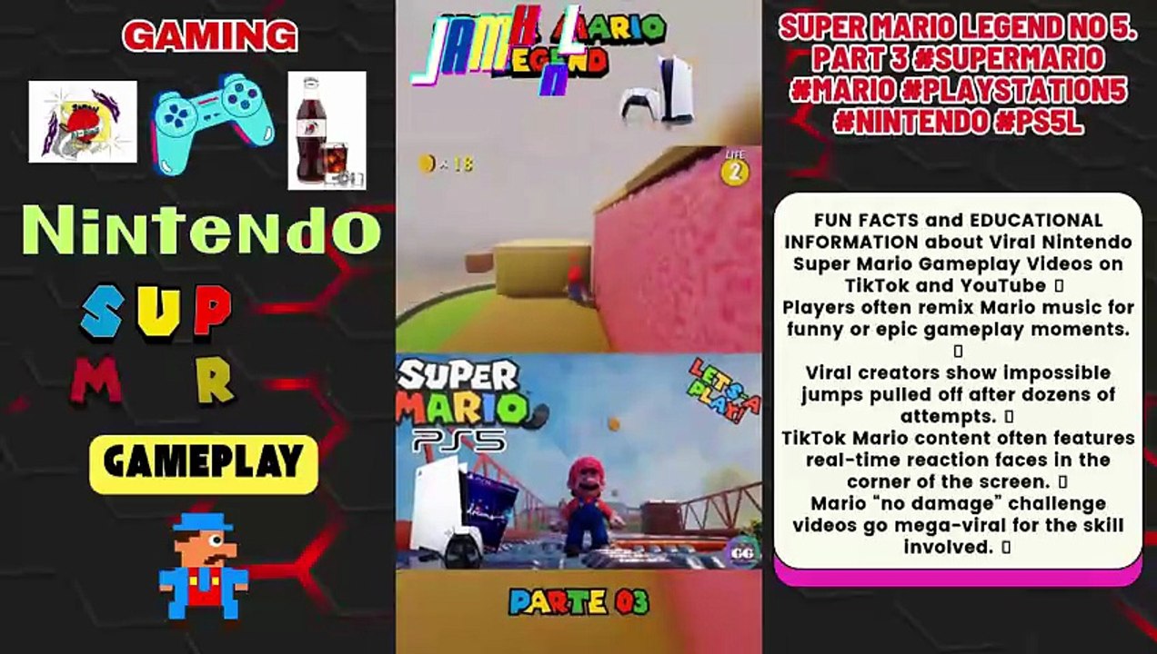 #NINTENDO SUPER MARIO #GAMEPLAY🎮 Ep3 Super Mario Legend No 5. Part 3 #supermario #mario #playstation5 #nintendo #ps5l