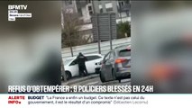 Neuf policiers blessés suite à des refus d'obtempérer en 24 heures