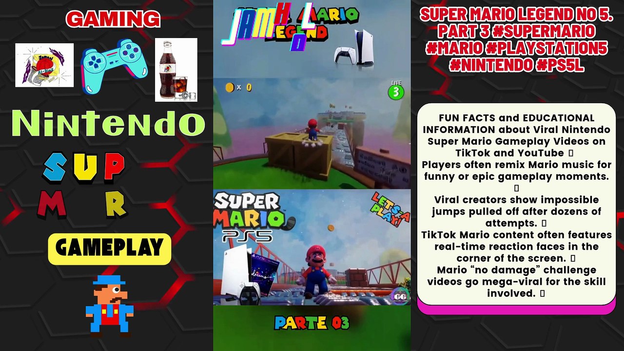 #NINTENDO SUPER MARIO #GAMEPLAY🎮 Ep10 Super Mario Legend No 5. Part 3 #supermario #mario #playstation5 #nintendo #ps5l