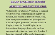 Aprende inglés en tu lengua materna española (lista de contenidos)