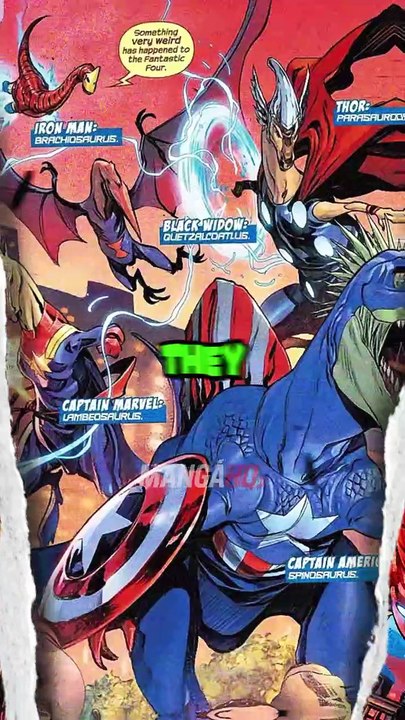 OS VINGADORES DINOSSAUROS SÃO REAIS!  #marvelcomics #comics #vingadores #avengers #hq #space #MusicHistory