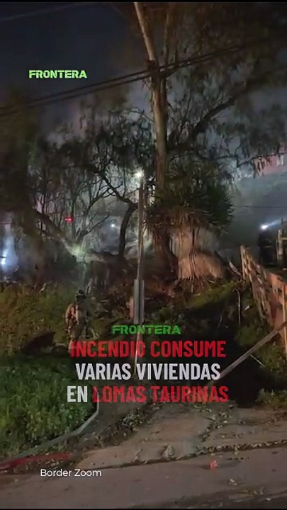Incendio en Lomas Taurinas daña varias casas y deja un bombero lesionado 🚒