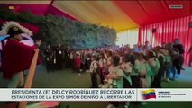 Presidenta (E) Delcy Rodríguez recorre las estaciones de la Expo Simón de Niño a Libertador