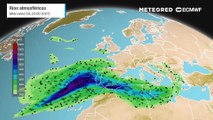 Un río atmosférico impactará contra España en unas horas