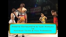 2012.01.22 New Year Stars 2 03 Hiroyo Matsumoto & Yuuri Haruka vs. Natsuki Taiyo & Yuu Yamagata