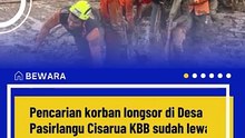 Basarnas Kejar Waktu Evakuasi Longsor Cisarua, Optimis 6 Korban Terakhir Ditemukan Sebelum 6 Februari