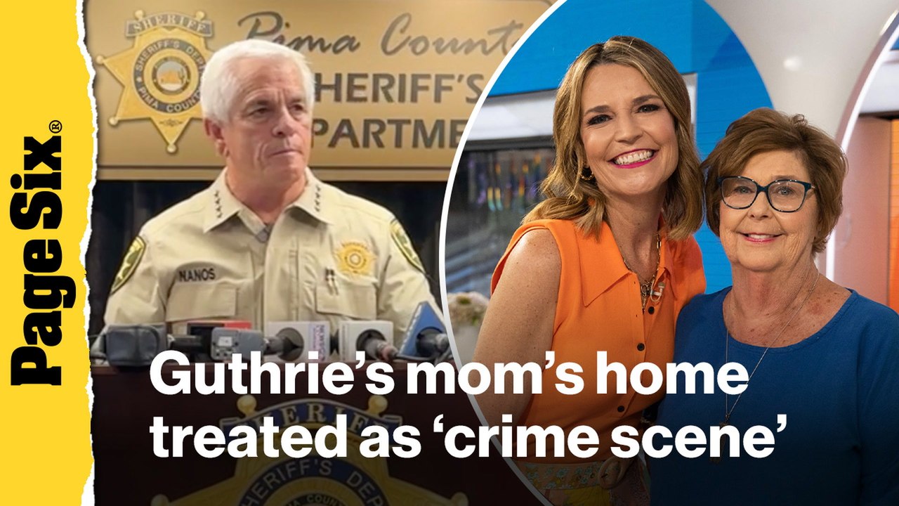 Police say Savannah Guthrie's mom's Arizona home treated as 'crime scene' following disappearance