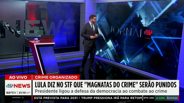Lula diz no STF que “magnatas do crime” serão punidos