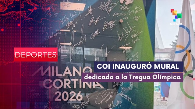 DEPORTES EDICIÓN CENTRAL | Presidencia del COI, inaugura Mural de Tregua de JJ.OO. de Invierno Milano-Cortina 2026 02-02-2026