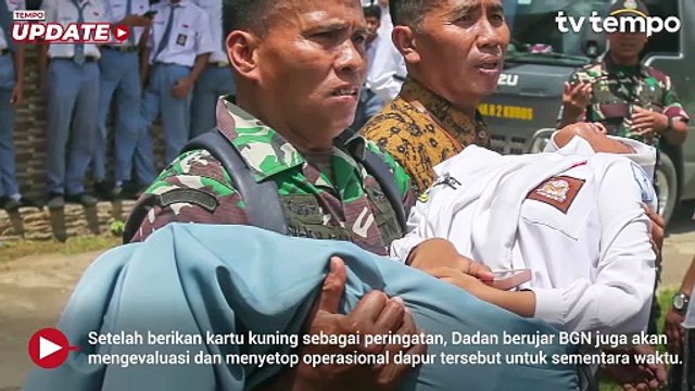 SPPG Penyebab Keracunan MBG akan Diberi Kartu Kuning