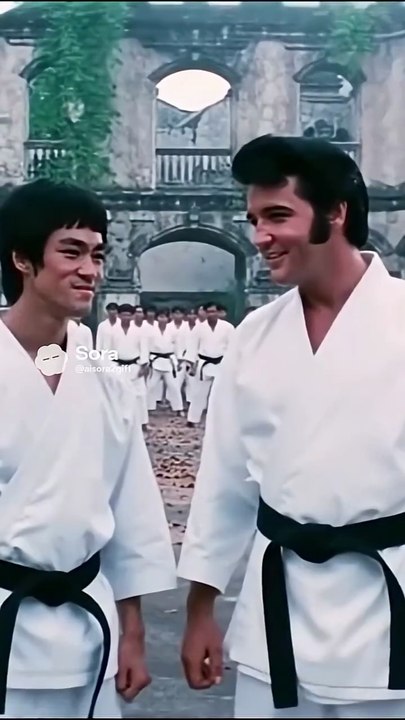 👑 ELVIS & BRUCE LEE 🥋: Enter the Dragon! 💥#movie #action #fight