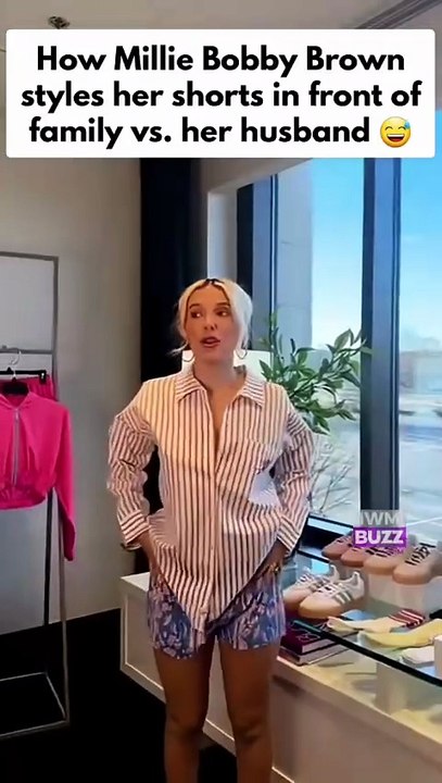 Stranger Things fame Millie Bobby Brown reveals how she styles her shorts around family vs. around her husband Jake Bongiovi
