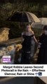 Margot Robbie Leaves Second Photocall in the Rain — Effortless Glamour, Rain or Shine