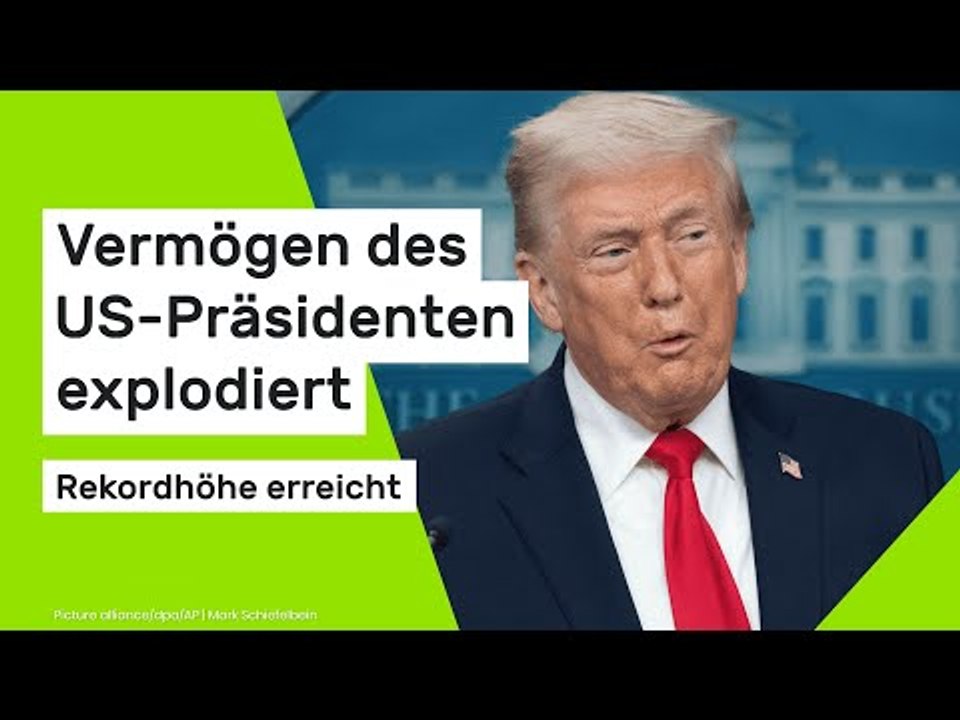 Donald Trump: Rekordhöhe erreicht – Vermögen des US-Präsidenten explodiert