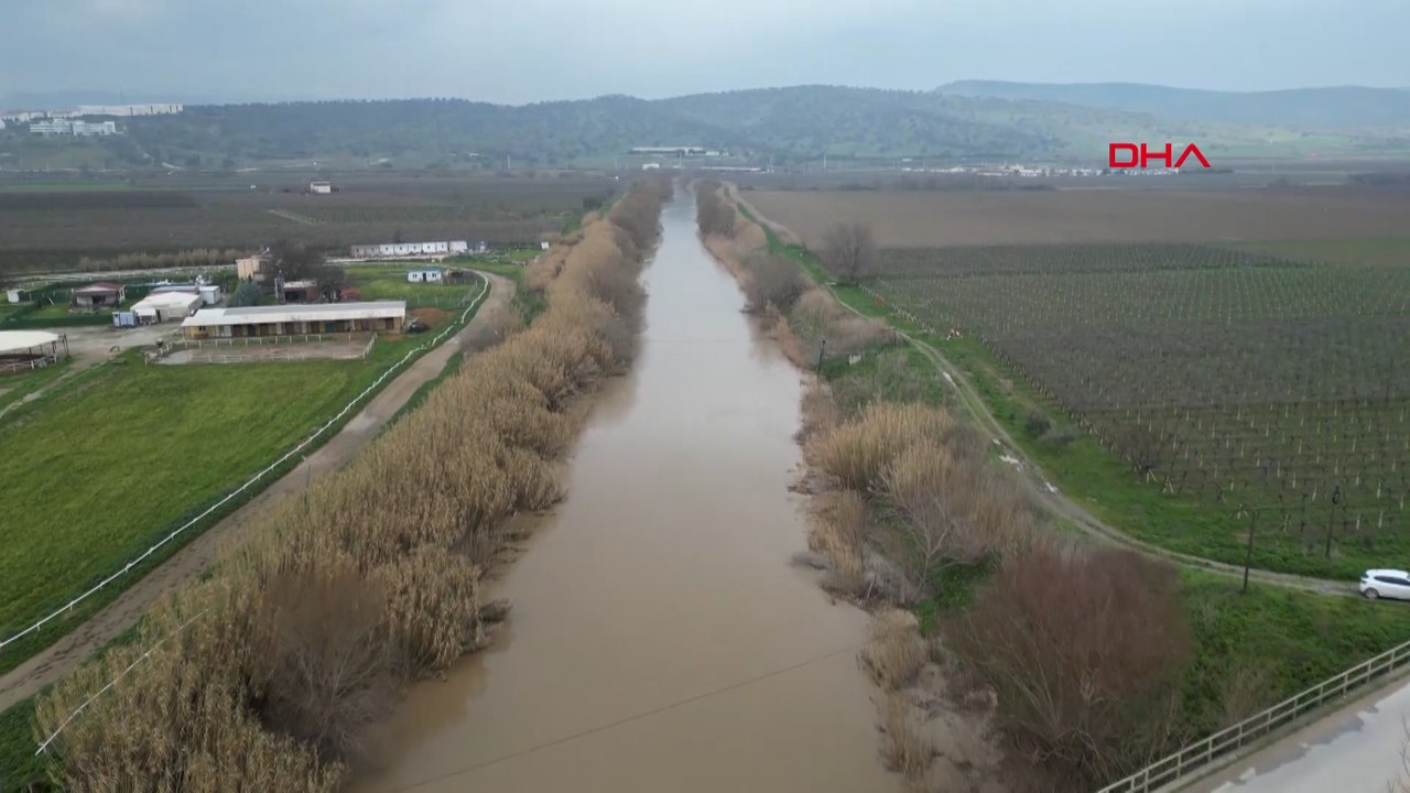 Kuruyan Gediz Nehri, yağışlar sonrası eski günlerine döndü