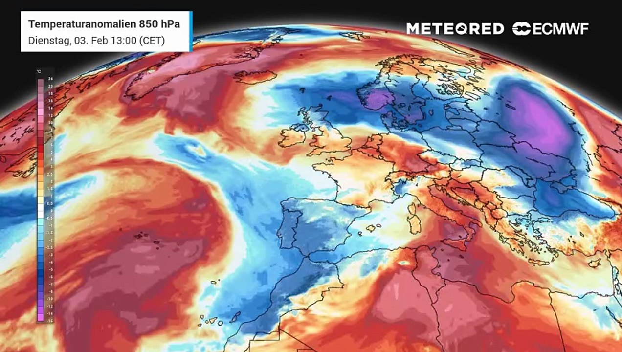 Erstmal erreichen uns in den kommenden Tagen deutlich wärmere Luftmassen!