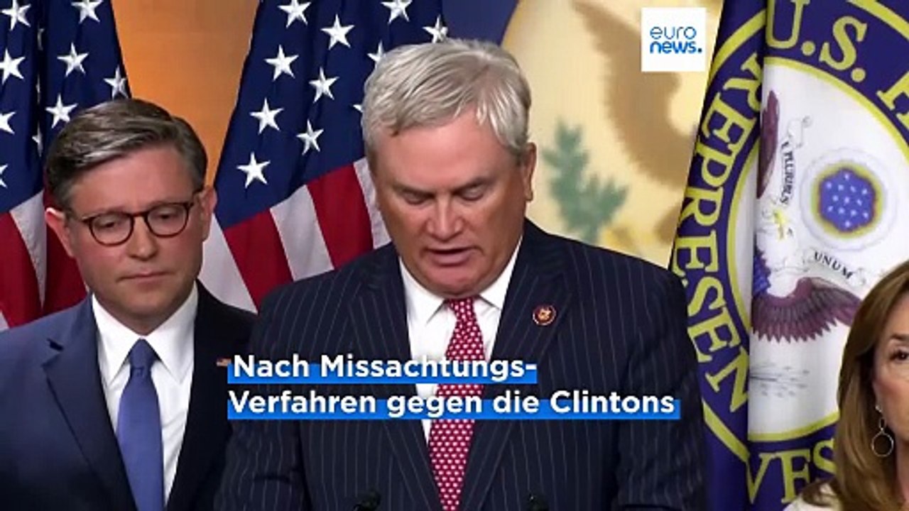 Epstein Files: Clintons wollen nun doch vor US-Kongress aussagen