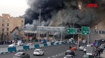 Iran, gigantesco incendio a Teheran: una nube di fumo nero avvolge la capitale