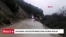 Kastamonu- Çatalzeytin-İnebolu kara yolunda heyelan