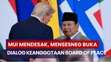 MUI Mendesak, Mensesneg Rencana Buka Dialog soal Keanggotaan Board of Peace