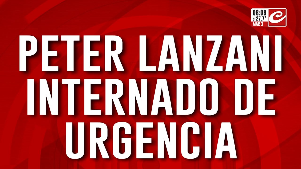 Internaron de urgencia a Peter Lanzani... ¿qué le pasa al actor?